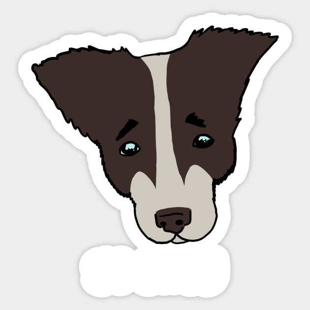 Go away. sad dog Sticker by Karl_The_Faun